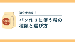 パン作りに使う粉の種類と選び方【初心者向け】