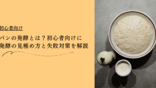 パンの発酵とは？初心者向けに発酵の見極め方と失敗対策を解説