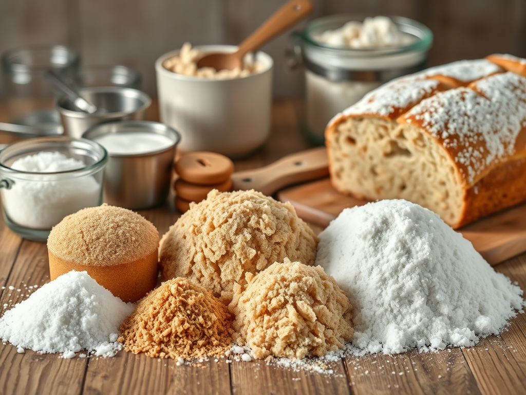 パンに必要な材料の写真